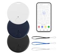 3 Pezzi Localizzatore GPS Bluetooth 5.2 Intelligente per Chiavi, Portafogli, Animali e Valigie - Tracker Smart con Ricerca Bidirezionale, Batteria Sostituibile, Portata 15 m, Compatibile iOS/Android