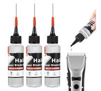 3 pezzi Lubrificanti per tagliacapelli, 60 ml di olio per la testa di rasoio, olio per tagliacapelli, olio per tagliacapelli, anti-attrito, leggero e portatile, nemico per uso domestico e viaggio