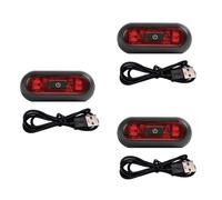 3 pezzi luce LED per casco da bicicletta luce posteriore di sicurezza ricaricabile per bici moto accessori casco moto luce USB per casco