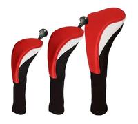 3 pezzi lungo collo maglia da golf club testa covers - Breathable Waterproof Protector Set per pilota Fairway Wood Hybrid | Neoprene elastico con spugna Padding Prevents Dings & Scratches