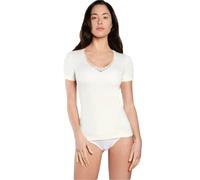 3 Pezzi Maglia Donna Nottingham TM18W Mezza manica in Lana e cotone con Pizzo