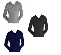 3 Pezzi Maglia Enrico Coveri Uomo Scollo a V Manica Lunga ET1203 Cotone Interloc