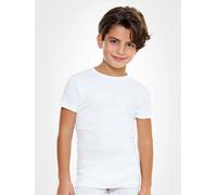 Enrico Coveri Confezione 3 Pezzi Canottiera Bambino e Ragazzo Girocollo Mezza Manica in Cotone Interlock