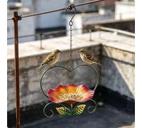 3 Pezzi Mangiatoia a Forma di Fiore Decorazione Sospesa per Giardino, Esterno