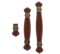 3 Pezzi Maniglia Valigia in Cuoio e Lega di Zinco Stile Vintage | Marrone, Ruolo Decorativo e Uso Pratico, per Mobili ed Elementi D'arredo D'epoca