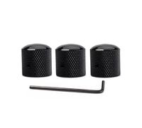 3 Pezzi Manopole Di Controllo Del Tono Del Volume In Metallo Con Chiavi A Brugola Manopole Per Basso Per Chitarra Elettrica Accessori Per Strumenti Potenziometro parti di chitarra(Black)