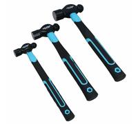 3 pezzi martelli a sfera con impugnatura TPR maniglie in fibra di vetro 8 oz ...