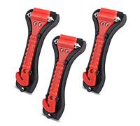 3 pezzi Martello di emergenza per auto con taglia cinture | 2 in 1 Martelletto Rompivetro per Rompere Finestra e Tagliare Le Cinture di Sicurezza per auto, autobus, auto, camion