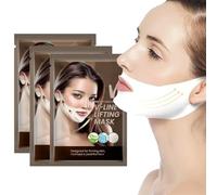3 Pezzi Maschera Lifting V Line, Maschera Facciale V-Shape, Maschera Lifting Rassodante Idratante, Maschera Rassodante Contorno Viso Chin-Line per Lifting Facciale a Forma Sheet (02)