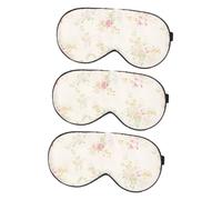 3 Pezzi Maschera per Occhi con Design Copertura Occhi Blackout per Dormire e Protezione e Elegante