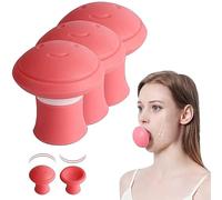 3 Pezzi Masseter Training Tool,Face Trainer,Jawline Exerciser,Esercitatore Facciale,Jaw Trainer Facciale,Yoga Facciale per La Pelle,Doppio Mento Riduttore,Mascella Allenamento Collo Esercizio
