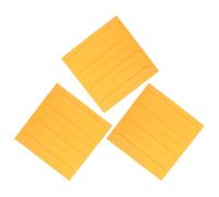 3 Pezzi Mattoni Tattili Ciechi in PVC Giallo per Percorso Interno | Antiscivolo, Resistente Agli Urti, Posa Semplice, Guida Tattile Migliorata per Progetti su Marciapiede