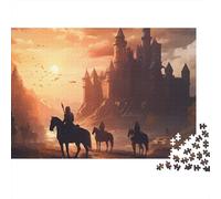 3 Pezzi Medieval Castle Scene Set Di Biancheria Da Letto Con Stampa 3D in Microfibra Copripiumino Con Cerniera Fantasy Adventure Illustration Decorazione Per La Camera Da Letto Per Ragazzi E Ragazze 3