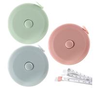 3 Pezzi Metro a Nastro per Sarta, Metro da Sarta Morbido 1,5 m, Metro a Nastro in PVC per Cucito, Centimetro da Sarta Flessibile per Cucito, Misura Corpo, Blu, Rosa, Verde