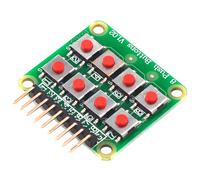 3 pezzi Micro Switch Tastiera a matrice 2x4 Modulo di espansione tastiera esterna a 8 bit