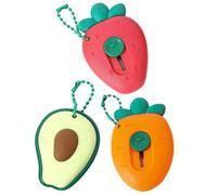3 Pezzi Mini Coltelli Artistici Taglierina a Forma di Frutta Tagliacarte Retrattile Tagliacarte per Buste di Carta Taglierina di Carta Portatile per Frutta Carina con Catena