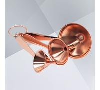 3 pezzi Mini imbuti in acciaio inossidabile Imbuto multifunzionale per perdite