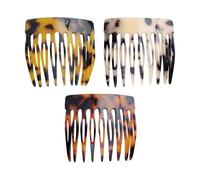 3 Pezzi Mini Pettine Per Capelli, Pettine Leopardo, Pettine Di Plastica, Pettine Portatile, Strumento Di Acconciatura.