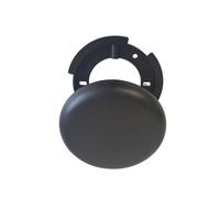 3 Pezzi Mini Scatola di Derivazione Nera Ø 100mm - Scatola di Distribuzione e Copertura da Parete Nera con Baldacchino & Terminale per Tubo di Ventilazione o Griglia di Ventilazione Attacco per