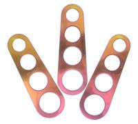 3 Pezzi Misuratore Spaghetti Oro in Acciaio Inossidabile a 4 Fori | Strumento Compatto a Controllo Porzioni, Bordi Lisci, Foro per Appendere, per Pasta Lunga e Pianificazione Alimentare