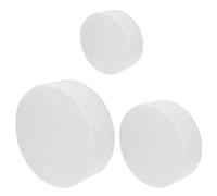 3 Pezzi Modello Torta Finta in Schiuma Bianca per Decoratori Torte | Base Rigida Riutilizzabile, Superficie Liscia, per Prove, Foto, Compleanni e Nozze