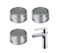 3 pezzi montalatte rubinetto, filtro punta tappo rubinetteria 24 mm accessori aeratore economizzatore femmina guarnizione miscelatore, per cucina bagno rubinetti filtro tenuta economica tappi schiuma