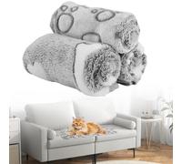 3 Pezzi Morbida Coperta in Pile per Cani e Gatti, 60×40cm Copertina Cane Lavabile, Coperta per Cuccioli e Gatti,Morbida e Calda Flanella Copertina Gatto,Adatto a Cani e Gatti di Piccola E Media Taglia