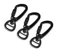 3 Pezzi Moschettone Girevole, Gancio Portachiavi Lega di Zinco, Moschettoni Portachiavi per Guinzagli, Cani, Guinzagli Gatti Zaini da Alpinismo Attrezzatura da Esterno