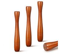 3 pezzi Muddler in legno per cocktail, Cocktail Muddler 7.7 pollici lungo Mojito Muddler Bar legno ghiaccio cr
