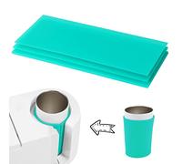 3 Pezzi Mug Sublimazione, Silicone Tazze Mug per Sublimazione in 3 Spessori Compatibile con Pressa per Tazze Cricut (Verde)