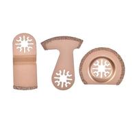 3 pezzi Multitool lame per seghe, accessori in metallo duro lame oscillanti lama segmentata lama per sega a immersione utensile oscillante universale per calcestruzzo malta mattoni (oro rosa)