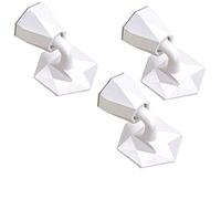 3 pezzi Mute Non-Punch Tappo for porta in silicone Touch Assorbimento della parete della toilette Tappo for porta Anti-urto Supporto for porta Gear Resistenza del cancello(White-Dinosaur Doodle4)