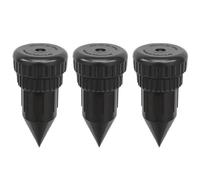 3 pezzi Nascondi chiavi, Testa irrigatore realistico Nascondi una chiave Porta contanti impermeabile Supporti nascosti per esterni per giardino, cortile e patio, esterno (Nero)