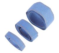 3 Pezzi Nastro Denim per Fiocchi Fatti a Mano, Accessori per Chioma | Artigiani e Creatori, Mantiene la Forma dei Fiocchi, Tinta Uniforme, Uso su Jeans e Abiti