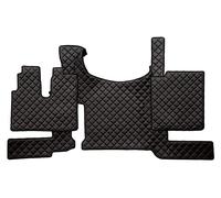 3 Pezzi Nero Con / Rosso Eco Pelle Tappetini per Man Tgx 2021 + W/ Adr Terra
