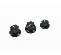 3 pezzi nero Kiaish ottone inserto usa Spec 1/10,2 cm Jazz J Bass manopole, grande e piccolo manopola