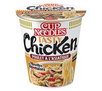 3 pezzi *** NISSIN Cup spaghetti istantanei giapponesi con pollo asiatico 1 persona 63 g