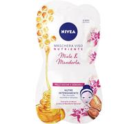 3 Pezzi NIVEA Maschera viso con Estratto di Miele, Olio di Mandorle e Hydra IQ