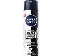 3 PEZZI NIVEA MEN Deodorante spray Black & White Invisible Original, da 150 ml