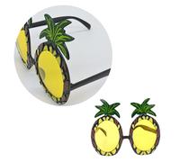 3 pezzi occhiali da sole a forma di ananas spiaggia hawaiana divertente