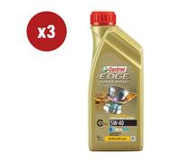 3 PEZZI OLIO CASTROL EDGE TD 5W-40 Q3 TITANIUM 1L