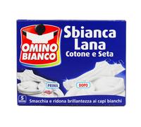 Omino Bianco Sbianca Lana in Polvere Formula Smacchia Capi Bianchi 20 Lavaggi