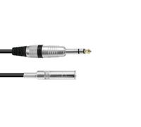 3 pezzi - OMNITRONIC Prolunga Audio Stereo Jack 6,3 mm - Cavo Adattatore 3 m Ner
