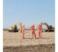 3 Pezzi Operai Edili in Scala 1:64 Realistici Miniature di Operai Edili