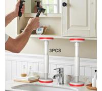 3 pezzi pali di supporto telescopici per mobili in nylon per scrivania,