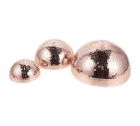 3 Pezzi Palla da Discoteca Specchio in Vetro, Mezza Sfera Adesiva | Finitura a Specchio, Accento Decorativo per Feste e Sala da Pranzo, per Pareti Lisce senza Danni