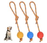 3 Pezzi Palla da Lancio per Cani,Palla Giocattolo per Cani,Palline per Cani | Palla per Cani Indistruttibile, Morbido Ed Elastico, Aumenta L'amore Del Cane per Voi, Adatto a Cani Di Tutte Le Taglie