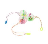 3 Pezzi Pallina Rimbalzante Luminosa da 2,2 Pollici in Plastica | Mani dei Gioco a Scuola, Facile da Afferrare, Adatta a Luce Bassa Colore Casuale