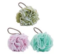 3 pezzi Palline da doccia morbide Mesh Bubble Nets Palline da gel doccia con