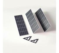 3 Pezzi Pannello Solare in Miniatura Rettangolare per Plastici Architettonici